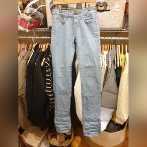 Naked & Famous Sky Blue Power Stretch Skinny Guy Denim 30